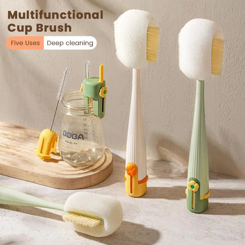5-in-1 Bottle and Straw Cleaning Brush Set